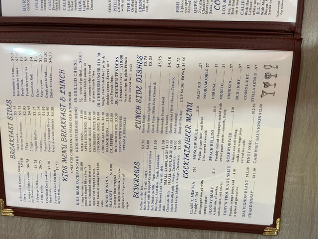 Redmond Ridge Cafe Menu Page 3